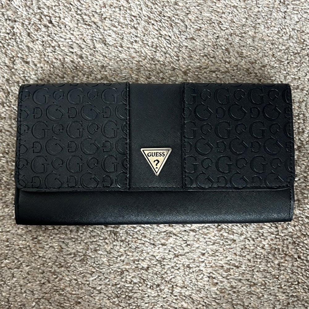 Guess Black Clutch